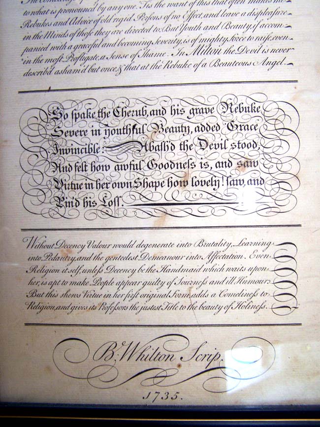 An 18th century engraving entitled "Decency" printed by George Bickham in 1741 — image 2